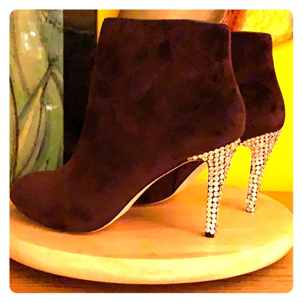 Boots , dark purple Swede Leather 81/2